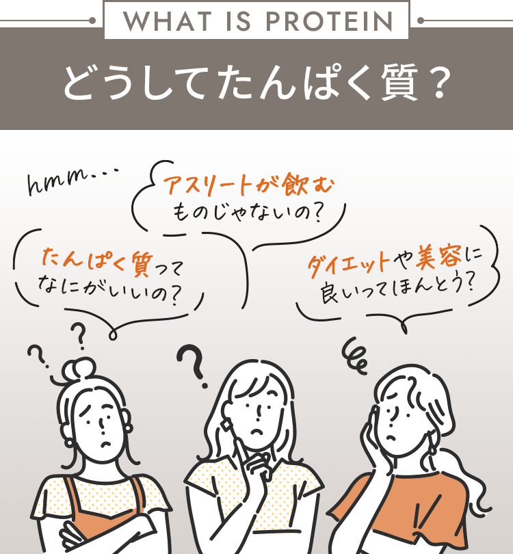 どうしてたんぱく質？